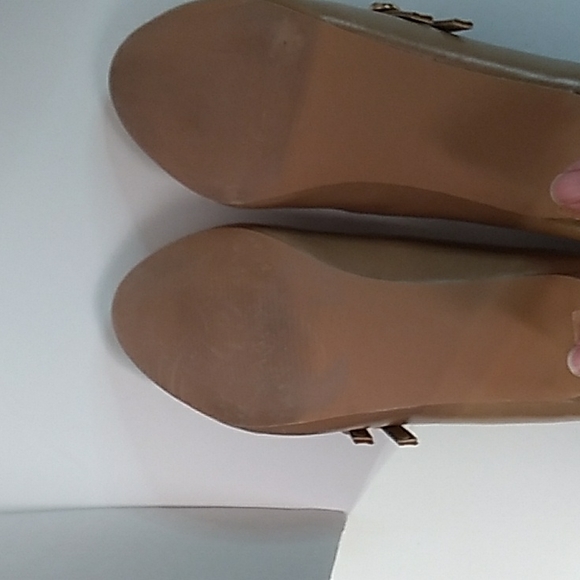 River Berry Mila Chunky Mid Heel Mary Jane Tan Heels Size 7 (S… - Picture 7 of 9